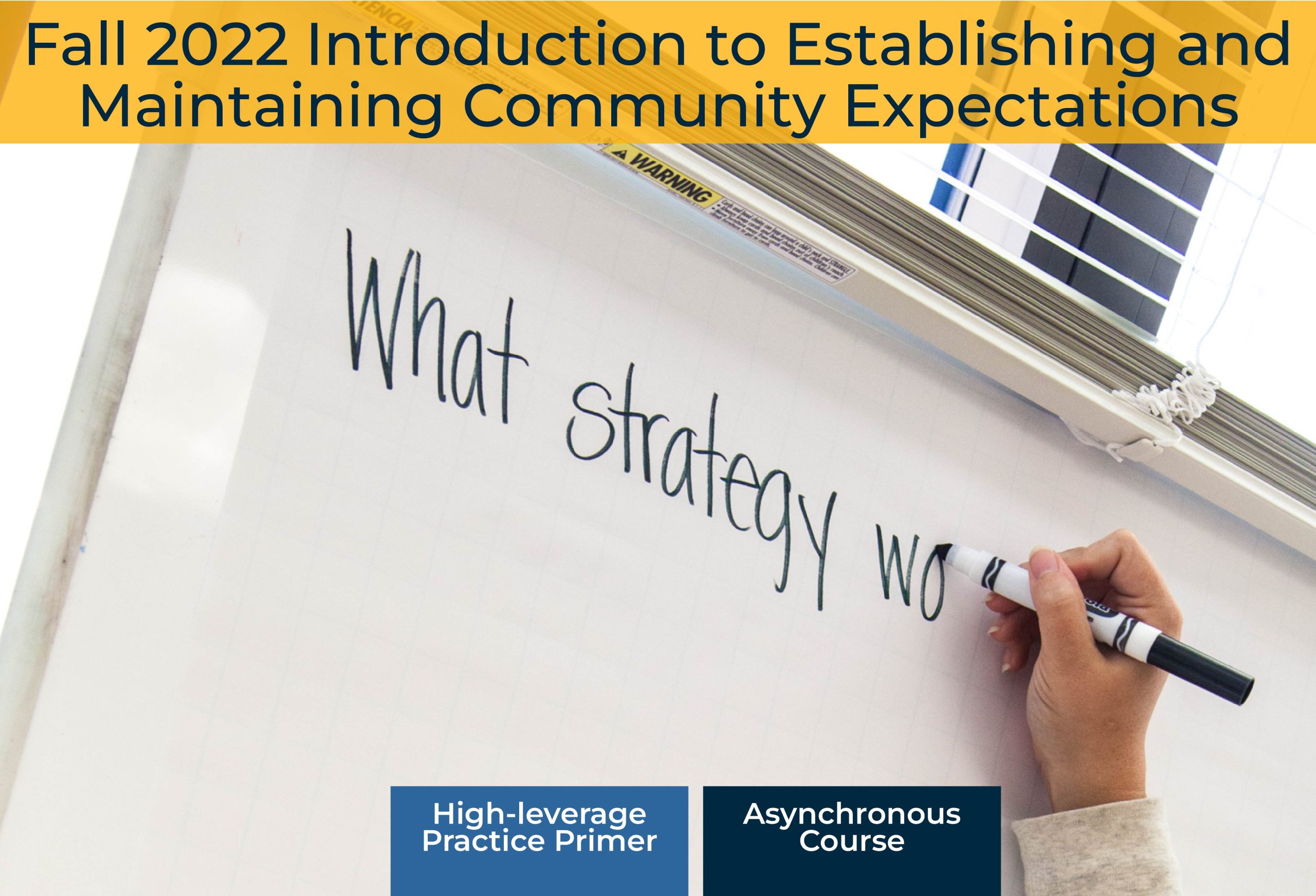  Introduction to Establishing and Maintaining Community Expectations